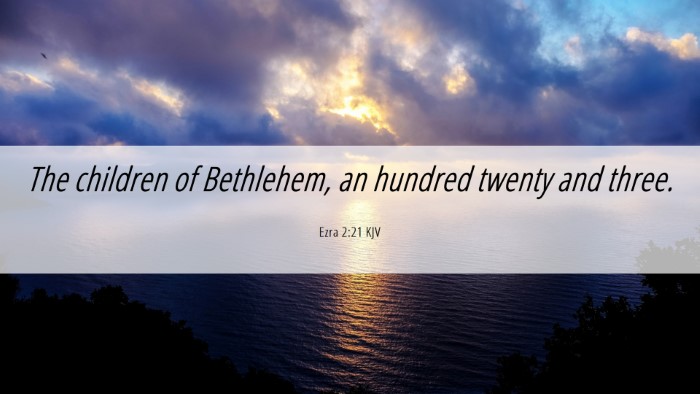 Picture 06 - Ezra 2:21 KJV Desktop Wallpaper - The children of Bethlehem, an hundred twenty and - Desktop Bible Verse Wallpaper