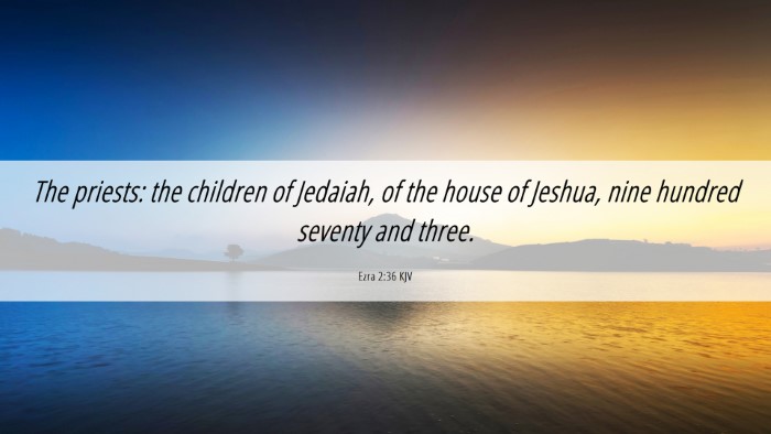 Picture 06 - Ezra 2:36 KJV Desktop Wallpaper - The priests: the children of Jedaiah, of the - Desktop Bible Verse Wallpaper