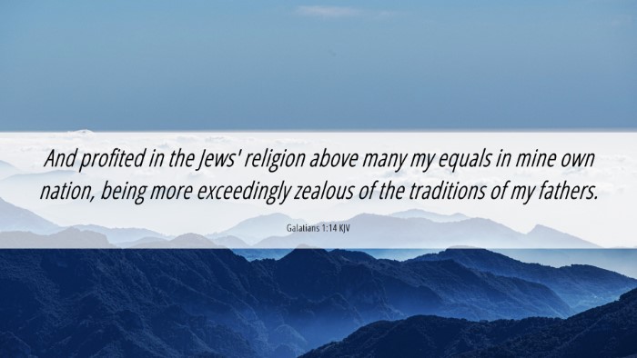 Picture 06 - Galatians 1:14 KJV Desktop Wallpaper - And profited in the Jews' religion above many my - Desktop Bible Verse Wallpaper