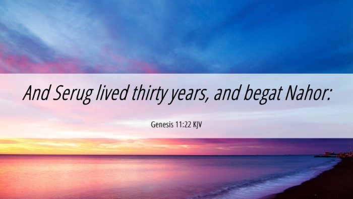 Picture 06 - Genesis 11:22 KJV Desktop Wallpaper - And Serug lived thirty years, and begat - Desktop Bible Verse Wallpaper