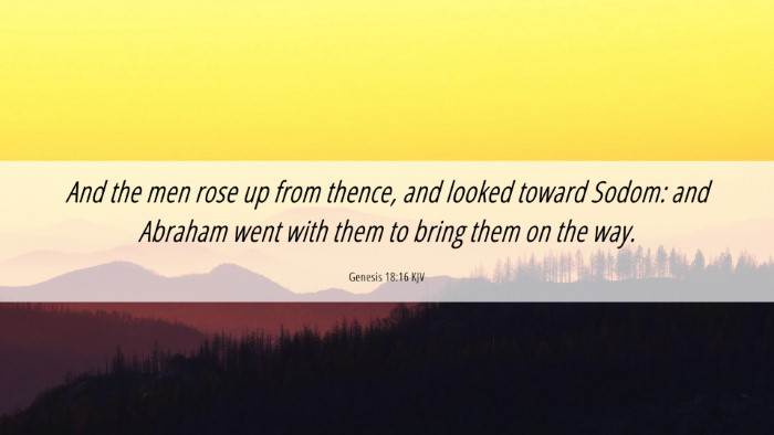 Picture 06 - Genesis 18:16 KJV Desktop Wallpaper - And the men rose up from thence, and looked - Desktop Bible Verse Wallpaper