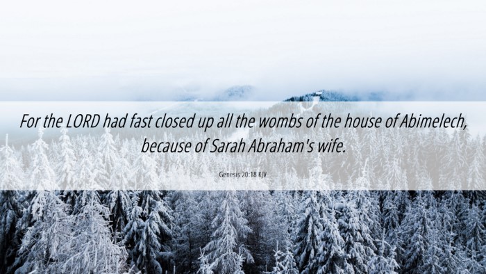 Picture 06 - Genesis 20:18 KJV Desktop Wallpaper - For the LORD had fast closed up all the wombs of - Desktop Bible Verse Wallpaper