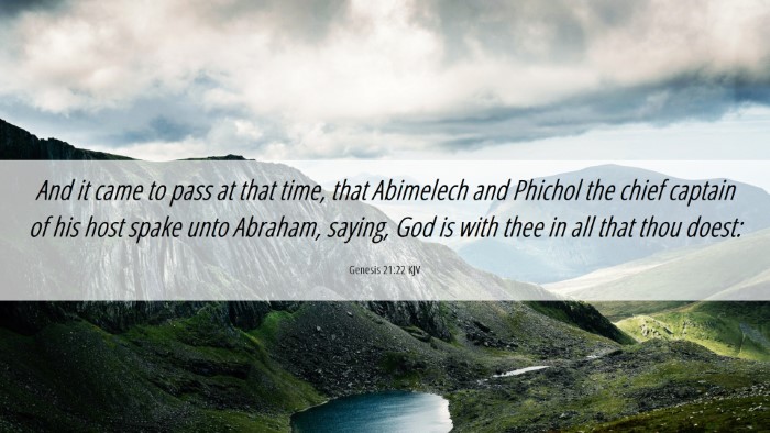Picture 06 - Genesis 21:22 KJV Desktop Wallpaper - And it came to pass at that time, that Abimelech - Desktop Bible Verse Wallpaper