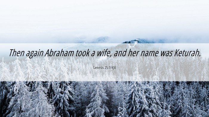 Picture 06 - Genesis 25:1 KJV Desktop Wallpaper - Then again Abraham took a wife, and her name was - Desktop Bible Verse Wallpaper