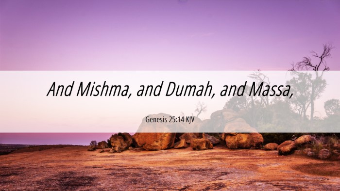 Picture 06 - Genesis 25:14 KJV Desktop Wallpaper - And Mishma, and Dumah, and - Desktop Bible Verse Wallpaper