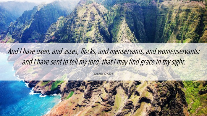 Picture 06 - Genesis 32:5 KJV Desktop Wallpaper - And I have oxen, and asses, flocks, and - Desktop Bible Verse Wallpaper