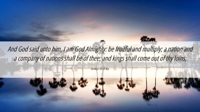 Picture 06 - Genesis 35:11 KJV Desktop Wallpaper - And God said unto him, I am God Almighty: be - Desktop Bible Verse Wallpaper