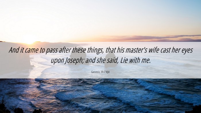 Picture 06 - Genesis 39:7 KJV Desktop Wallpaper - And it came to pass after these things, that his - Desktop Bible Verse Wallpaper