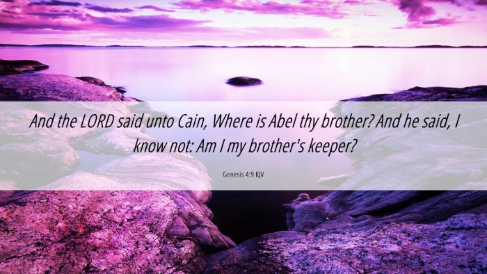 Picture 06 - Genesis 4:9 KJV Desktop Wallpaper - And the LORD said unto Cain, Where is Abel thy - Desktop Bible Verse Wallpaper