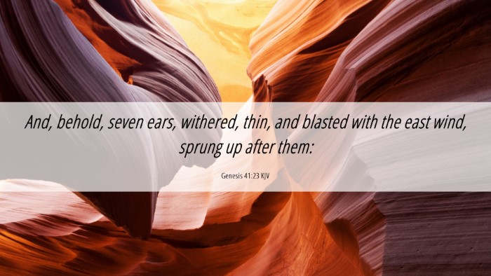 Picture 06 - Genesis 41:23 KJV Desktop Wallpaper - And, behold, seven ears, withered, thin, and - Desktop Bible Verse Wallpaper