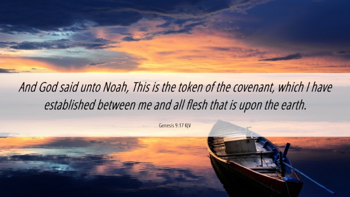 Picture 06 - Genesis 9:17 KJV Desktop Wallpaper - And God said unto Noah, This is the token of the - Desktop Bible Verse Wallpaper