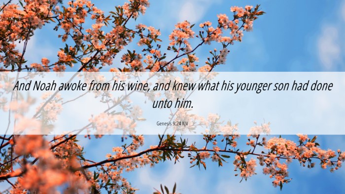 Picture 06 - Genesis 9:24 KJV Desktop Wallpaper - And Noah awoke from his wine, and knew what his - Desktop Bible Verse Wallpaper