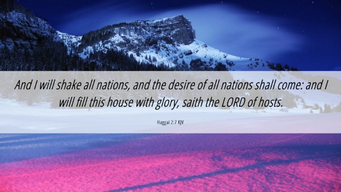 Picture 06 - Haggai 2:7 KJV Desktop Wallpaper - And I will shake all nations, and the desire of - Desktop Bible Verse Wallpaper