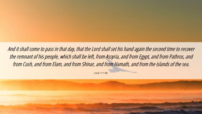 Picture 06 - Isaiah 11:11 KJV Desktop Wallpaper - And it shall come to pass in that day, that the - Desktop Bible Verse Wallpaper