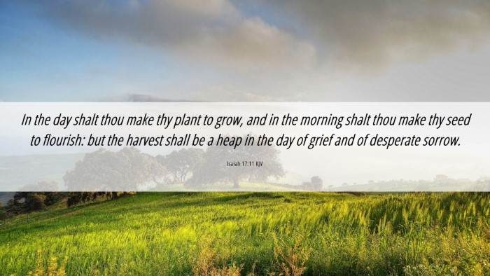 Picture 06 - Isaiah 17:11 KJV Desktop Wallpaper - In the day shalt thou make thy plant to grow, and - Desktop Bible Verse Wallpaper