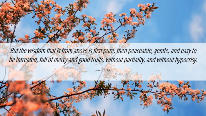 Picture 06 - James 3:17 KJV Desktop Wallpaper - But the wisdom that is from above is first pure, - Desktop Bible Verse Wallpaper