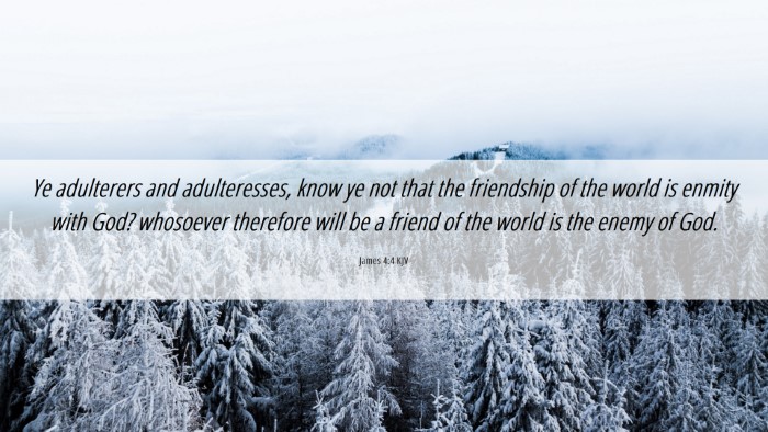 Picture 06 - James 4:4 KJV Desktop Wallpaper - Ye adulterers and adulteresses, know ye not that - Desktop Bible Verse Wallpaper