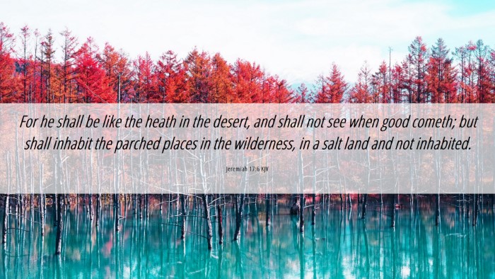 Picture 06 - Jeremiah 17:6 KJV Desktop Wallpaper - For he shall be like the heath in the desert, and - Desktop Bible Verse Wallpaper