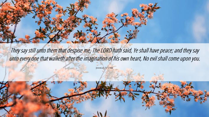 Picture 06 - Jeremiah 23:17 KJV Desktop Wallpaper - They say still unto them that despise me, The - Desktop Bible Verse Wallpaper