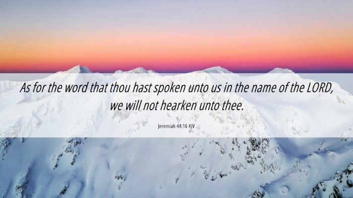 Picture 06 - Jeremiah 44:16 KJV Desktop Wallpaper - As for the word that thou hast spoken unto us in - Desktop Bible Verse Wallpaper