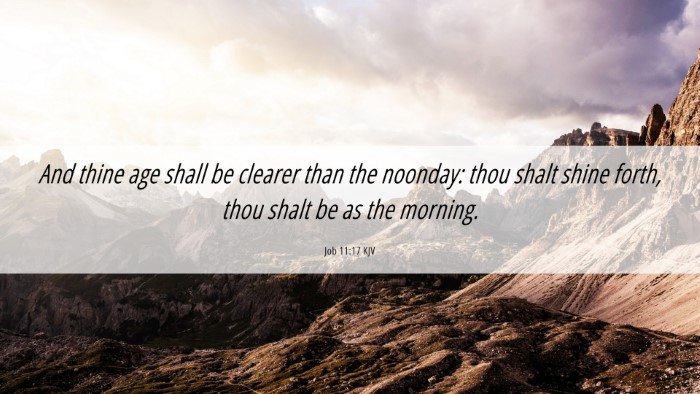 Picture 06 - Job 11:17 KJV Desktop Wallpaper - And thine age shall be clearer than the noonday: - Desktop Bible Verse Wallpaper