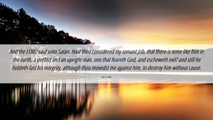 Picture 06 - Job 2:3 KJV Desktop Wallpaper - And the LORD said unto Satan, Hast thou - Desktop Bible Verse Wallpaper