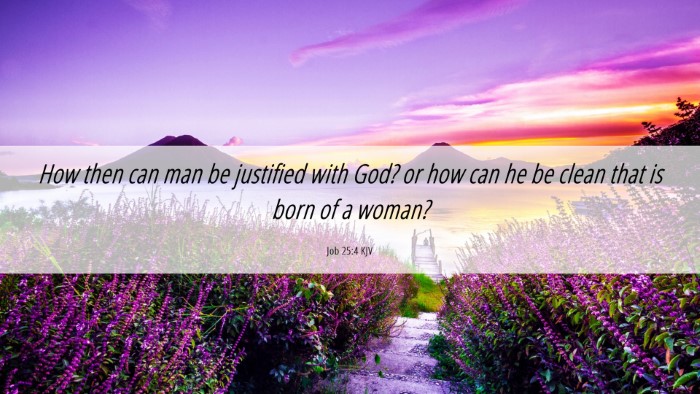 Picture 06 - Job 25:4 KJV Desktop Wallpaper - How then can man be justified with God? or how - Desktop Bible Verse Wallpaper
