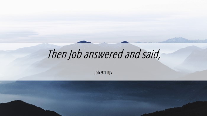 Picture 06 - Job 9:1 KJV Desktop Wallpaper - Then Job answered and - Desktop Bible Verse Wallpaper