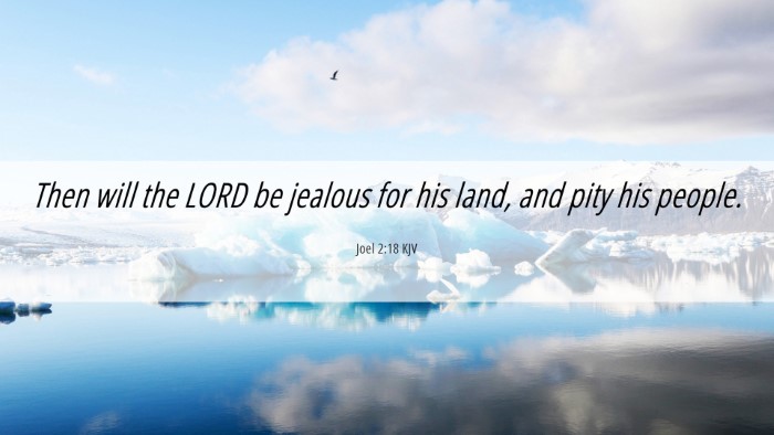 Picture 06 - Joel 2:18 KJV Desktop Wallpaper - Then will the LORD be jealous for his land, and - Desktop Bible Verse Wallpaper