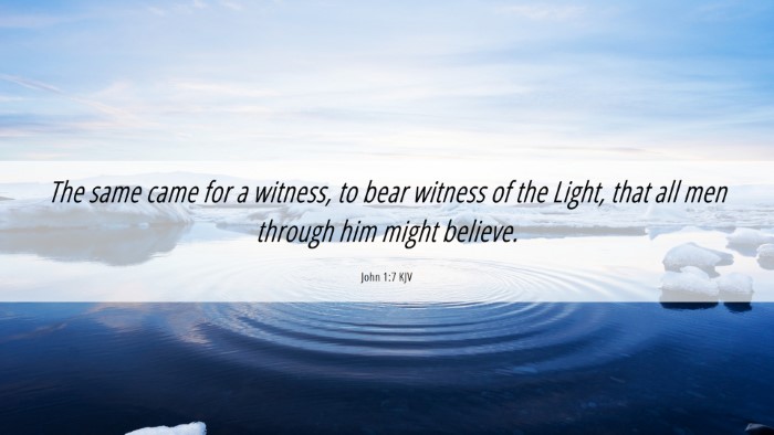 Picture 06 - John 1:7 KJV Desktop Wallpaper - The same came for a witness, to bear witness of - Desktop Bible Verse Wallpaper