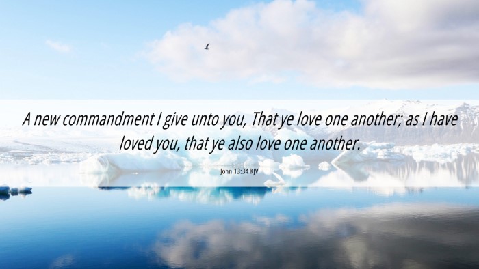 Picture 06 - John 13:34 KJV Desktop Wallpaper - A new commandment I give unto you, That ye love - Desktop Bible Verse Wallpaper
