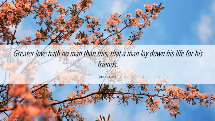 Picture 06 - John 15:13 KJV Desktop Wallpaper - Greater love hath no man than this, that a man - Desktop Bible Verse Wallpaper