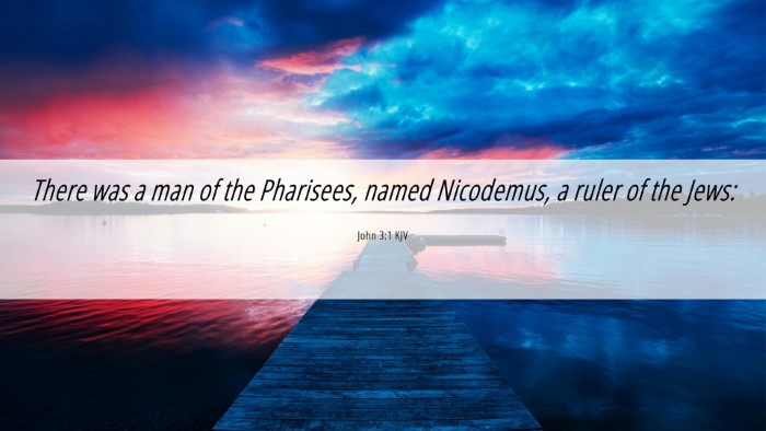 Picture 06 - John 3:1 KJV Desktop Wallpaper - There was a man of the Pharisees, named - Desktop Bible Verse Wallpaper
