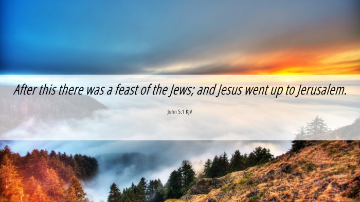 Picture 06 - John 5:1 KJV Desktop Wallpaper - After this there was a feast of the Jews; and - Desktop Bible Verse Wallpaper