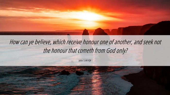 Picture 06 - John 5:44 KJV Desktop Wallpaper - How can ye believe, which receive honour one of - Desktop Bible Verse Wallpaper