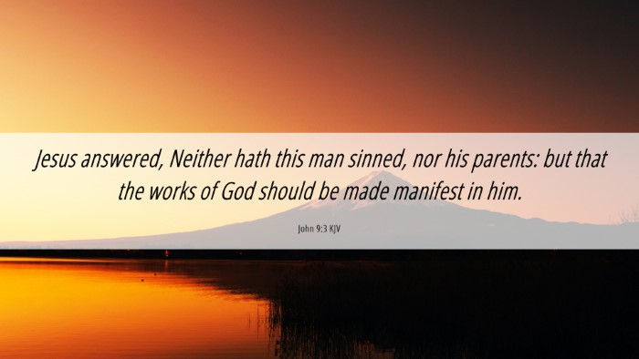 Picture 06 - John 9:3 KJV Desktop Wallpaper - Jesus answered, Neither hath this man sinned, nor - Desktop Bible Verse Wallpaper