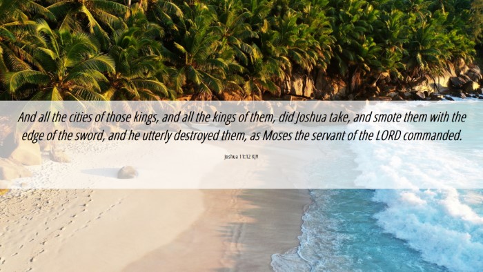 Picture 06 - Joshua 11:12 KJV Desktop Wallpaper - And all the cities of those kings, and all the - Desktop Bible Verse Wallpaper