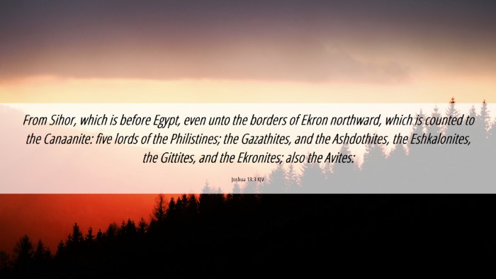 Picture 06 - Joshua 13:3 KJV Desktop Wallpaper - From Sihor, which is before Egypt, even unto the - Desktop Bible Verse Wallpaper