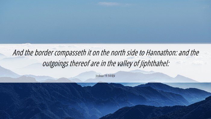 Picture 06 - Joshua 19:14 KJV Desktop Wallpaper - And the border compasseth it on the north side to - Desktop Bible Verse Wallpaper