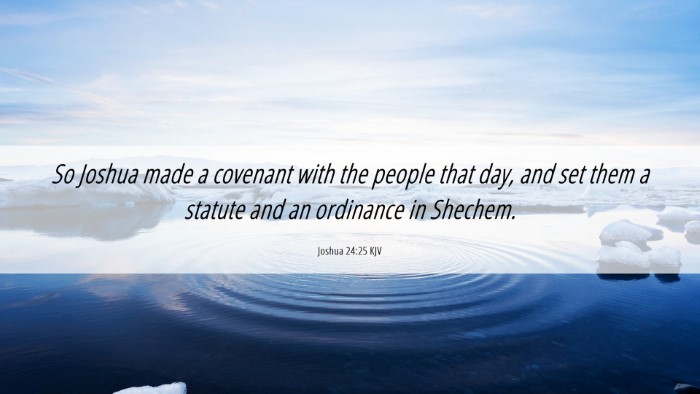 Picture 06 - Joshua 24:25 KJV Desktop Wallpaper - So Joshua made a covenant with the people that - Desktop Bible Verse Wallpaper