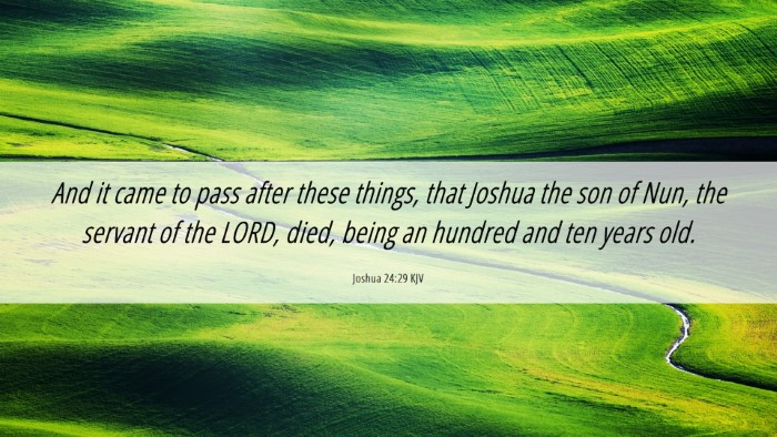 Picture 06 - Joshua 24:29 KJV Desktop Wallpaper - And it came to pass after these things, that - Desktop Bible Verse Wallpaper
