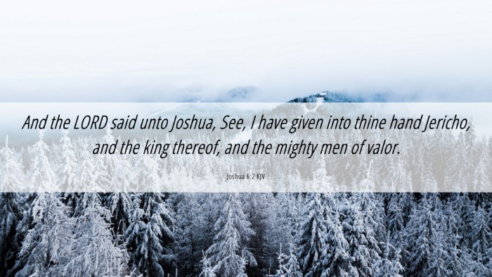 Picture 06 - Joshua 6:2 KJV Desktop Wallpaper - And the LORD said unto Joshua, See, I have given - Desktop Bible Verse Wallpaper