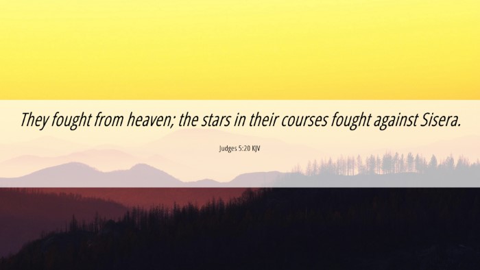 Picture 06 - Judges 5:20 KJV Desktop Wallpaper - They fought from heaven; the stars in their - Desktop Bible Verse Wallpaper