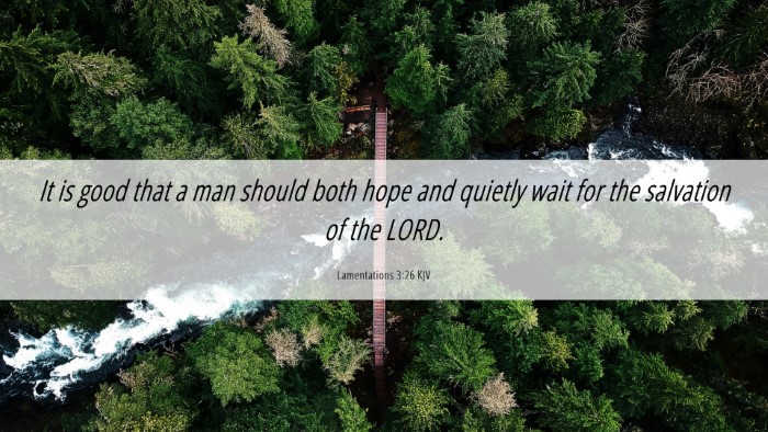 Picture 06 - Lamentations 3:26 KJV Desktop Wallpaper - It is good that a man should both hope and - Desktop Bible Verse Wallpaper