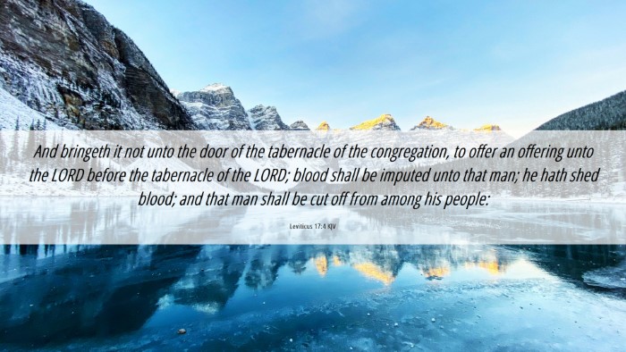 Picture 06 - Leviticus 17:4 KJV Desktop Wallpaper - And bringeth it not unto the door of the - Desktop Bible Verse Wallpaper