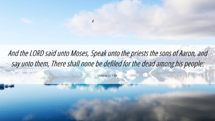 Picture 06 - Leviticus 21:1 KJV Desktop Wallpaper - And the LORD said unto Moses, Speak unto the - Desktop Bible Verse Wallpaper