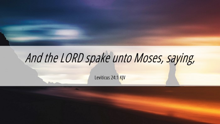 Picture 06 - Leviticus 24:1 KJV Desktop Wallpaper - And the LORD spake unto Moses, - Desktop Bible Verse Wallpaper