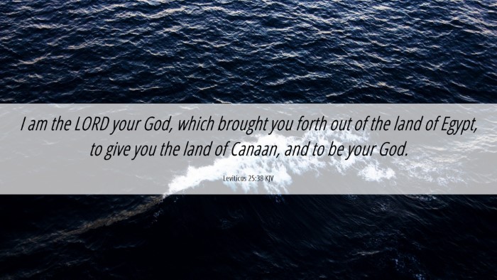 Picture 06 - Leviticus 25:38 KJV Desktop Wallpaper - I am the LORD your God, which brought you forth - Desktop Bible Verse Wallpaper