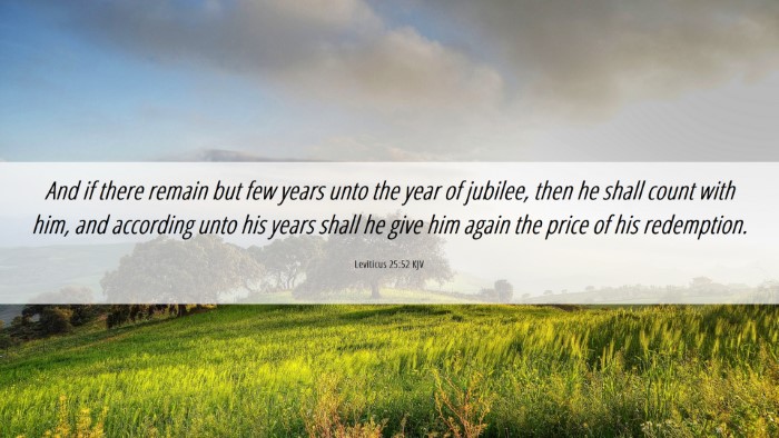 Picture 06 - Leviticus 25:52 KJV Desktop Wallpaper - And if there remain but few years unto the year - Desktop Bible Verse Wallpaper