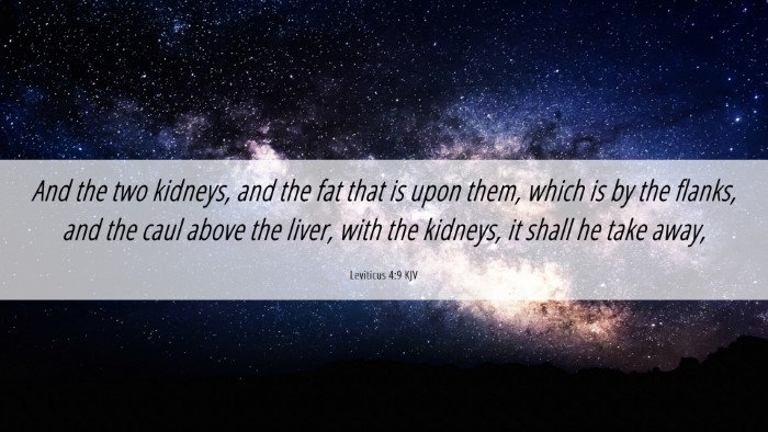 Picture 06 - Leviticus 4:9 KJV Desktop Wallpaper - And the two kidneys, and the fat that is upon - Desktop Bible Verse Wallpaper